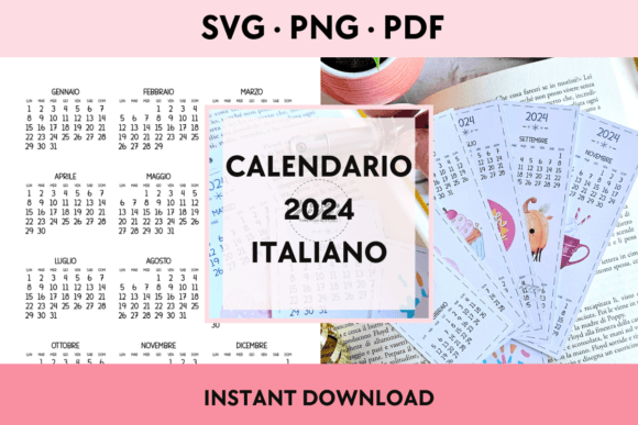 Calendario 2024 ITALIANO Review for Embroidery Projects
