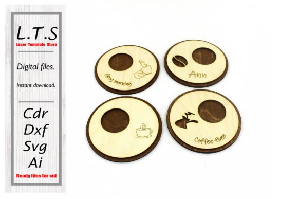 Coasters 4 Models Laser Cut File Review