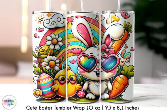 Groovy Easter Bunny and Chicks Tumbler Review