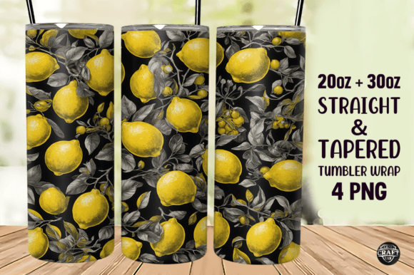 Lemon Pattern 20oz Skinny Tumbler Wrap Review