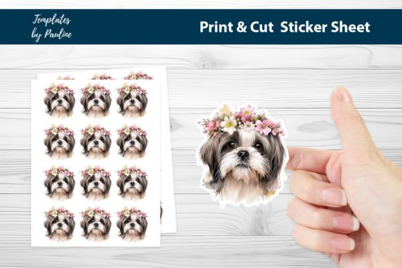 Maltese Shih Tzu Sticker Sheet Review for Embroidery Projects