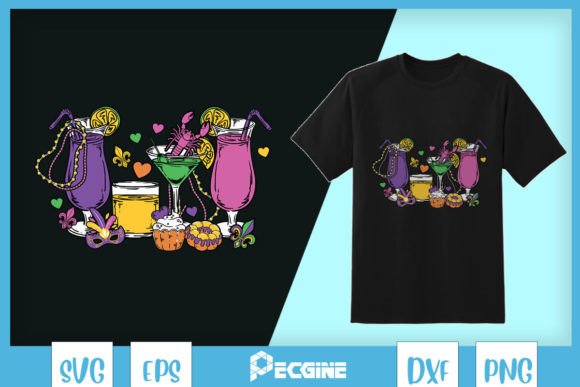 Mardi Gras Drinking Mardi Drink Crawfish Embroidery Review