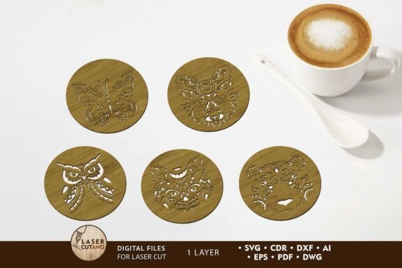 Onelayered Animal Cup Coasters Bundle Review