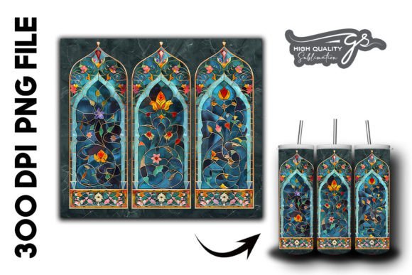 Stained Glass Islamic Tumbler Wrap 24 Review