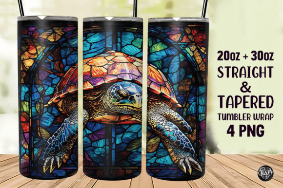 Turtle Stained Glass Tumbler Wrap 20oz Review