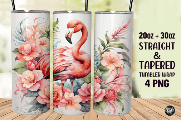 Watercolor Flamingo Tumbler Wrap 20oz Review
