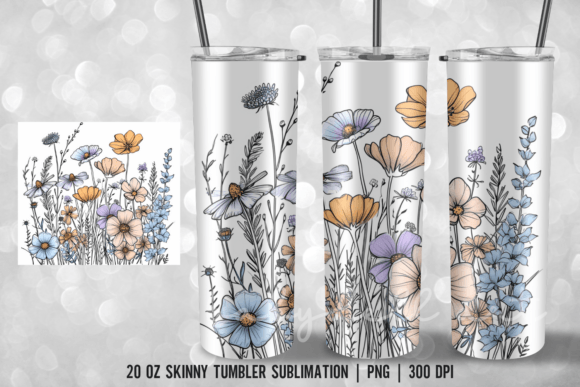 Wild Flowers Pastel Tumbler Embroidery Design Review