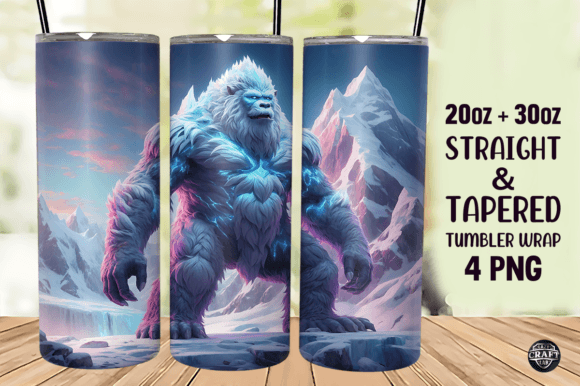Yeti in the Snow Tumbler Wrap 20oz PNG Review